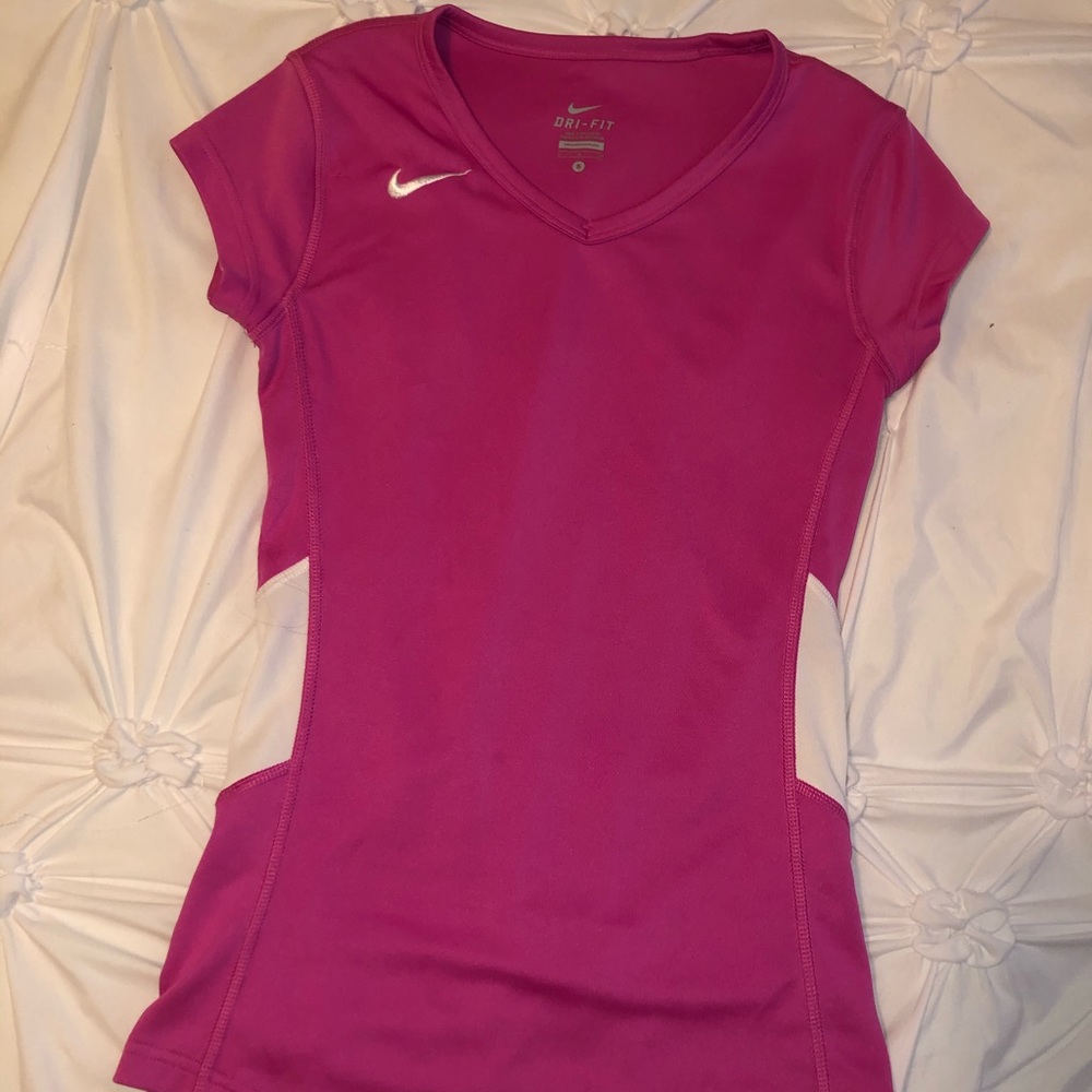 Pink nike dry fit small shirt